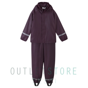 Reima rain outfit with fleece lining Joki-Jokela Deep purple