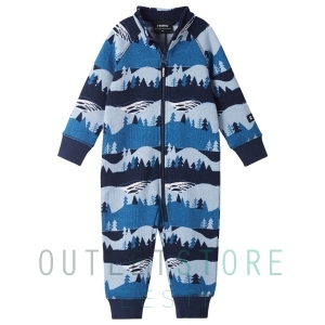 Reima Toddlers fleece overall Myytti Soft Navy