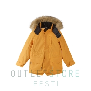 Reimatec winter jacket Naapuri Radiant orange, size 128 