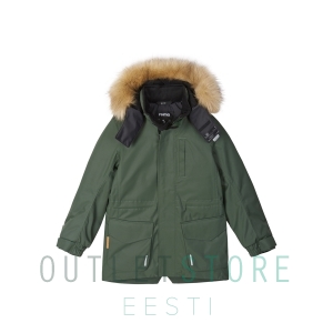 Reimatec winter jacket Naapuri Thyme green, size 128 