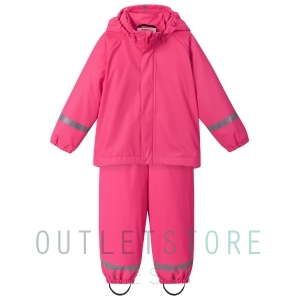 Reima rain outfit with fleece lining Joki-Jokela Candy pink