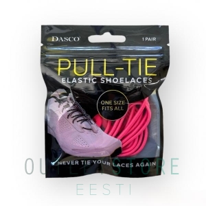 DASCO Elastic shoelaces PULL-TIE Pink