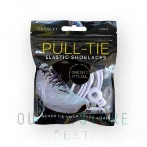 DASCO Elastic shoelaces PULL-TIE White
