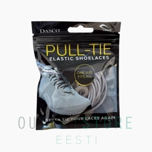 DASCO Elastic shoelaces PULL-TIE Grey